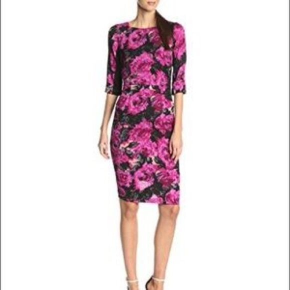 Tracy Reese Floral Back Zip Dress - Picture 1 of 7